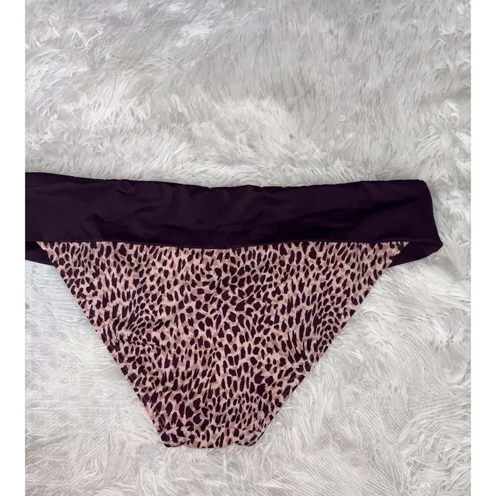 Victoria’s Secret Women’s XL Animal Fold over Bikini Bottom. Grt. Shape